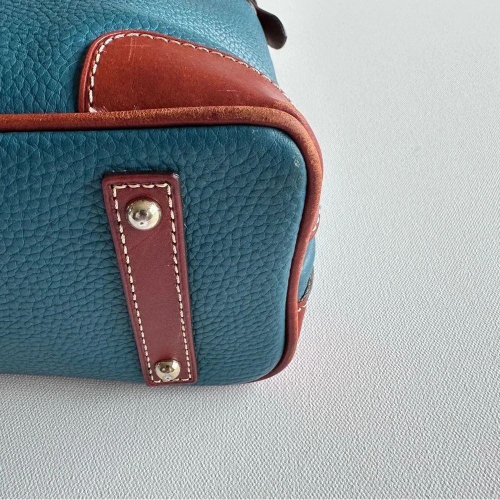 Dooney & Burke Teal Pebble Leather Hobo